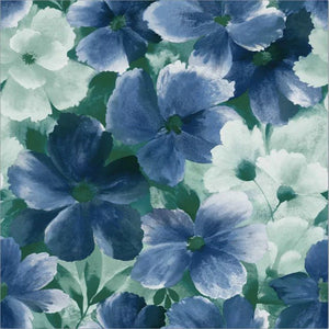 G10110 - Grace & Gardenia - Vivid Blue Blooms Wallpaper