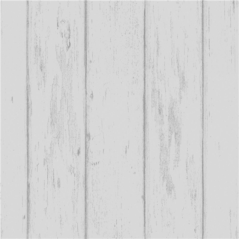 Grace & Gardenia G57601 White Weatherd Wood Plank Wallpaper