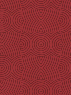 Savvy Decorator PX8884 Target Block PX8884 Geometric Wallpaper, Red