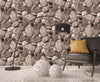 Grace & Gardenia G63093 Washed Stones Gray Wallpaper