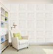 Grace & Gardenia G65001 White Traditional  Paneled Walls Wallpaper