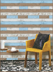 Grace & Gardenia G65014 Reclaimed Wood Blue Wallpaper