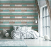 Grace & Gardenia G65016 Reclaimed Wood Turquoise / Gray Wallpaper