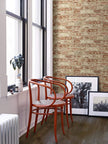 RoomMates RMK9035WP Stuccoed Red Brick Peel and Stick Wallpaper Red