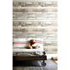 RoomMates RMK9050WP Distressed Wood Tan Peel and Stick Wallpaper Tan